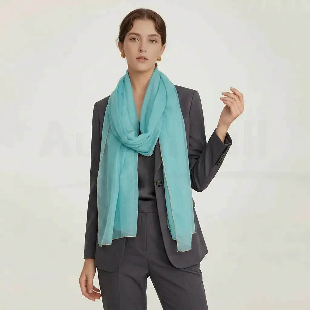 Audingull Soft 100% Cashmere Cloud-Light Scarf Wrap