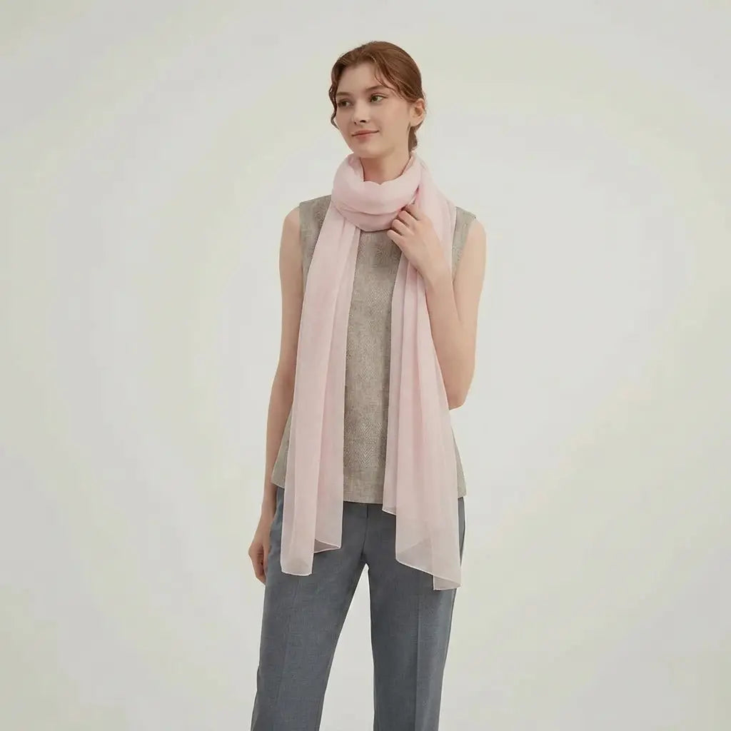 Audingull Soft 100% Cashmere Cloud-Light Scarf Wrap