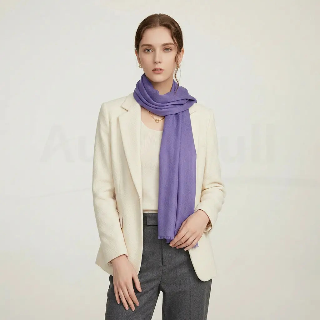 Audingull Soft 100% Cashmere Cloud-Light Scarf Wrap