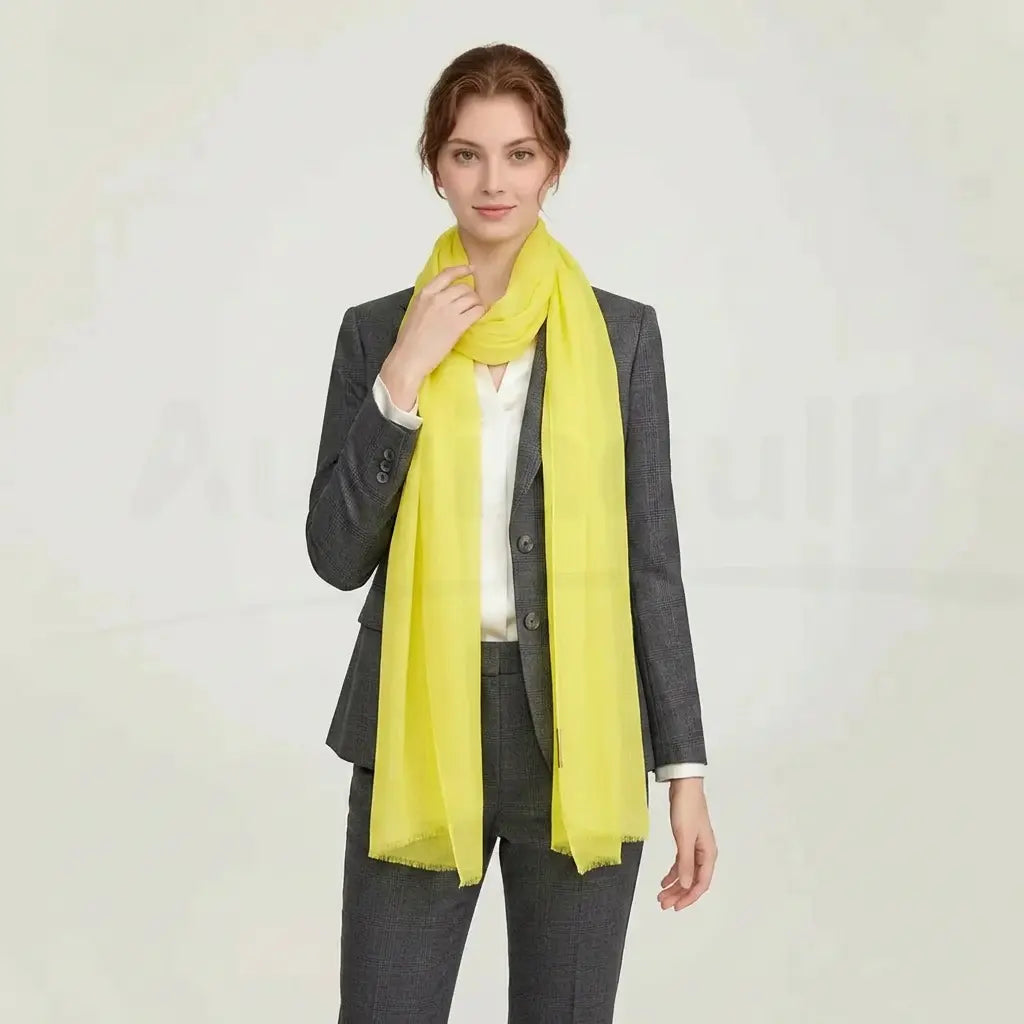 Audingull Soft 100% Cashmere Cloud-Light Scarf Wrap