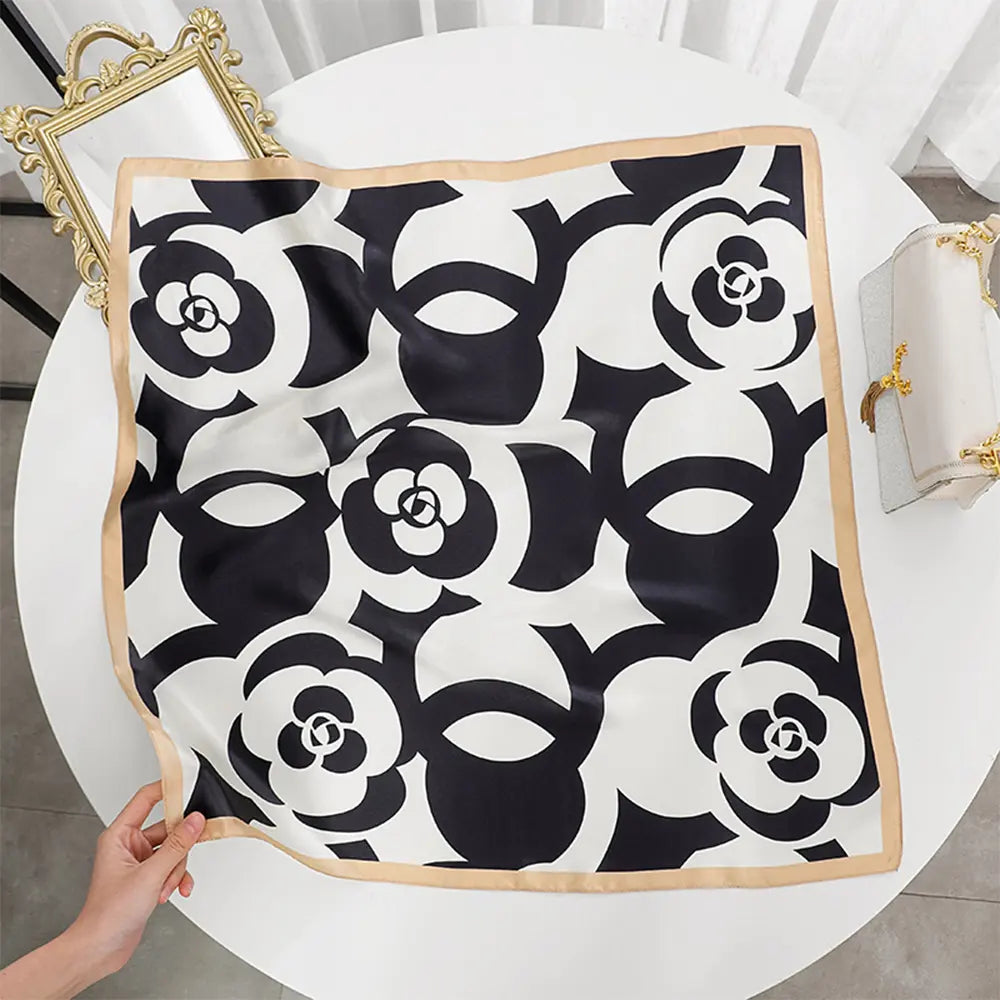 Audingull 100% Mulberry Silk Square Scarf