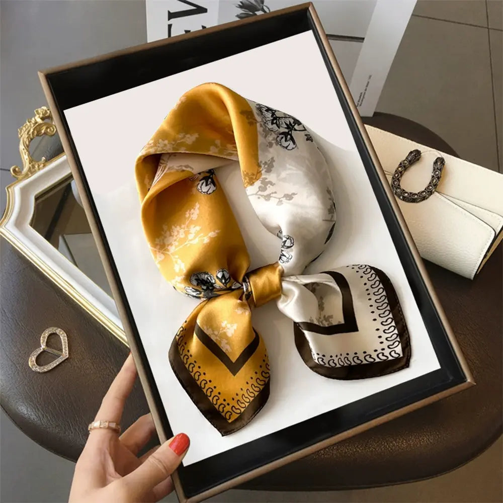 Audingull 100% Mulberry Silk Scarf for Women