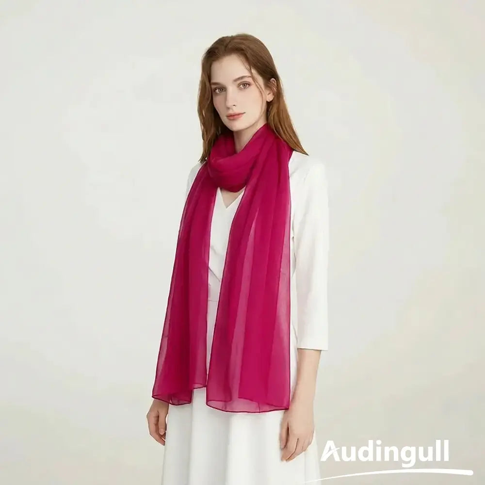Audingull Lightweight 100% Mulberry Silk Scarf & Wrap