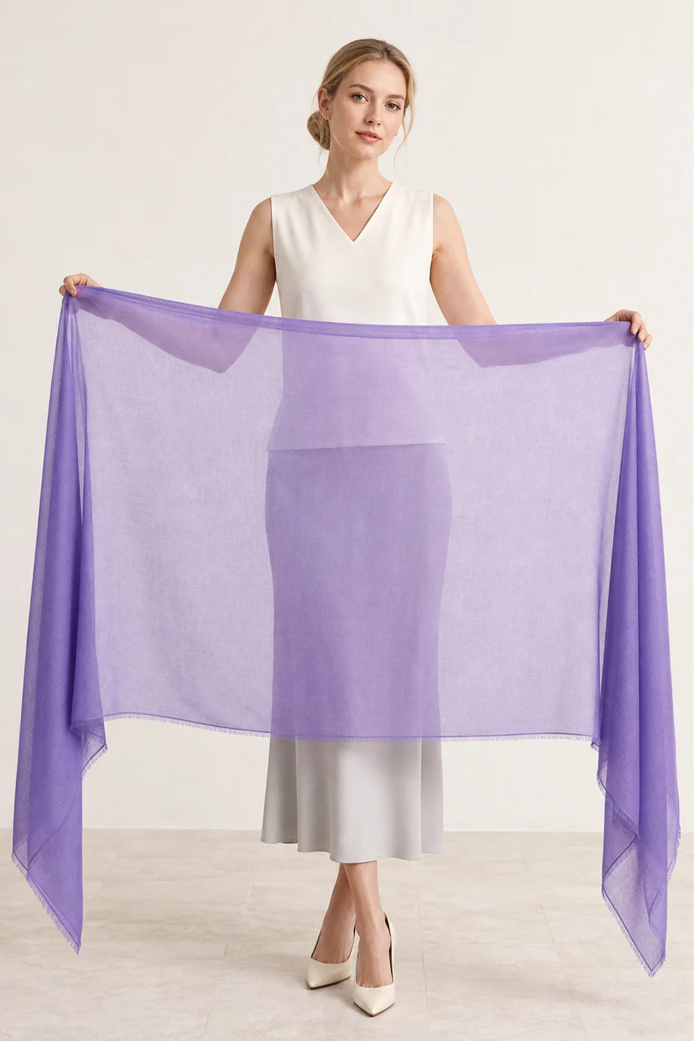 Audingull 100% Cashmere Lightweight Wrap Scarf for Women