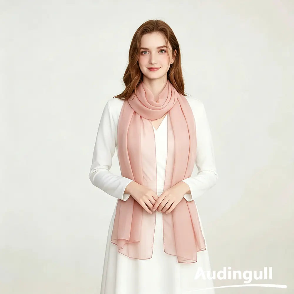 Audingull Lightweight 100% Mulberry Silk Scarf & Wrap