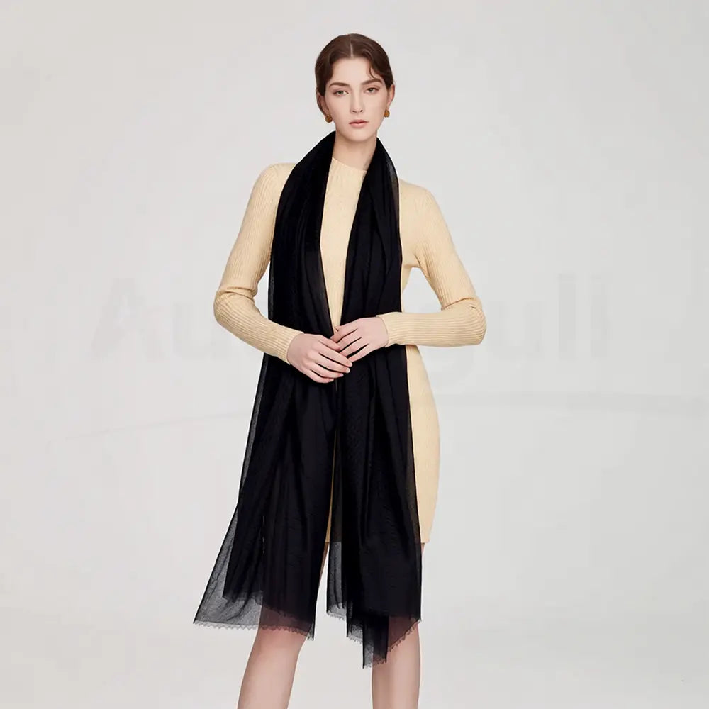Audingull Soft Pure Cashmere Cloudweight Scarf Wrap