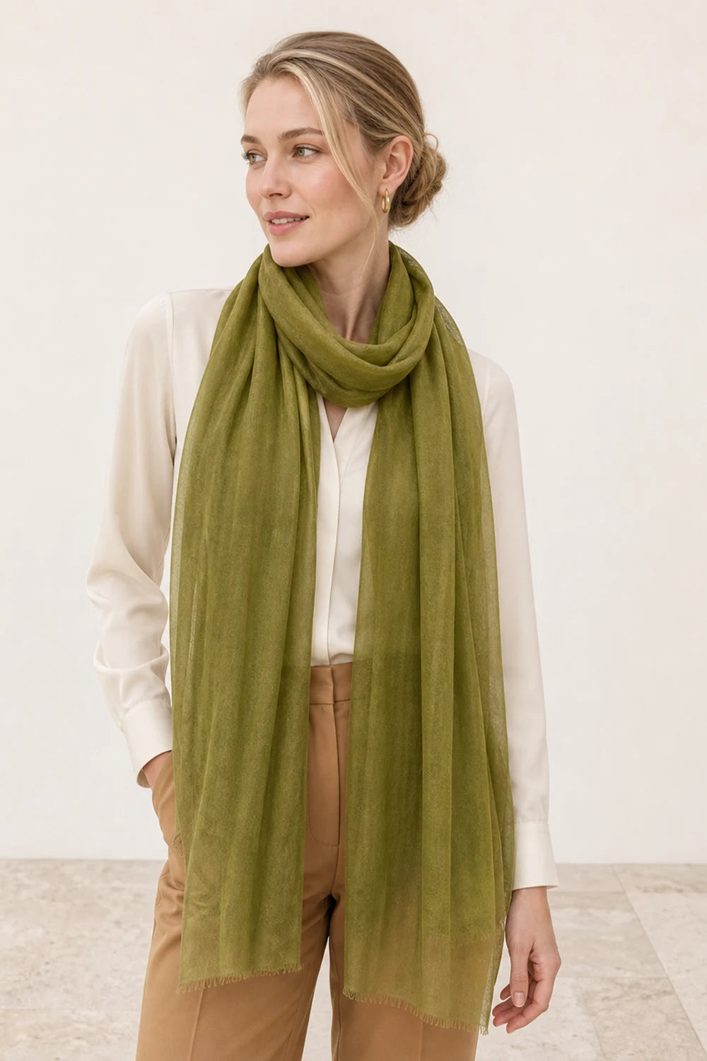 Audingull 100% Cashmere Lightweight Wrap Scarf for Women