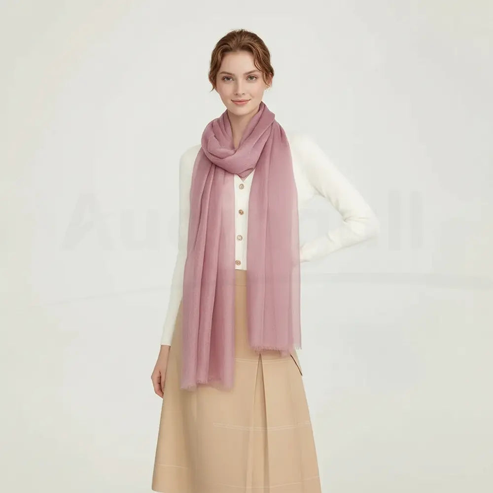 Audingull Soft Pure Cashmere Cloudweight Scarf Wrap