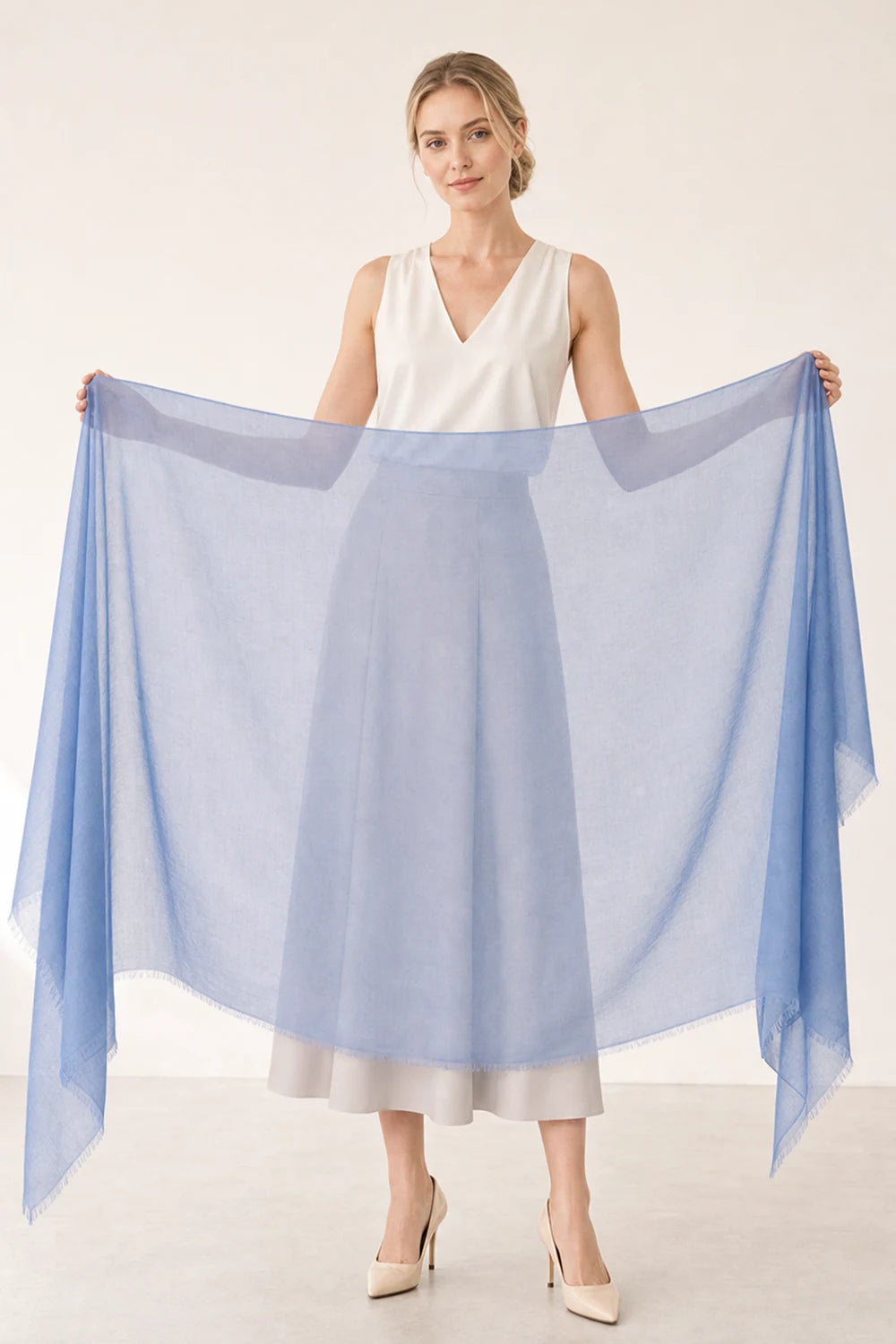 Audingull 100% Cashmere Lightweight Wrap Scarf for Women