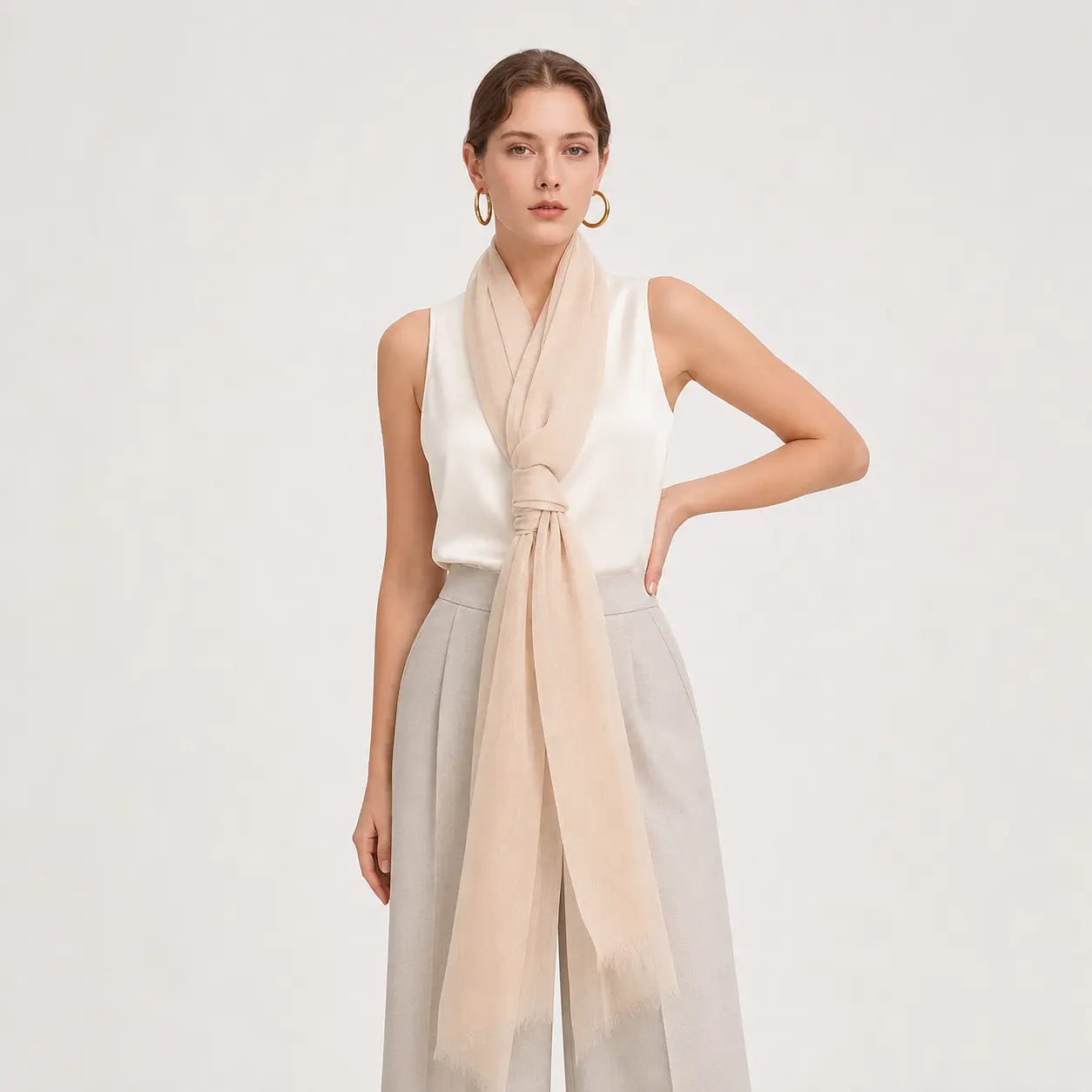 Audingull Soft 100% Cashmere Cloud-Light Scarf Wrap