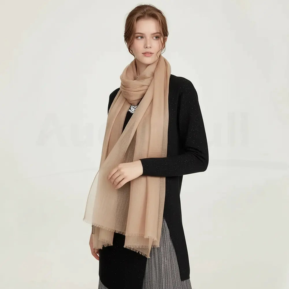 Audingull Soft 100% Cashmere Cloud-Light Scarf Wrap