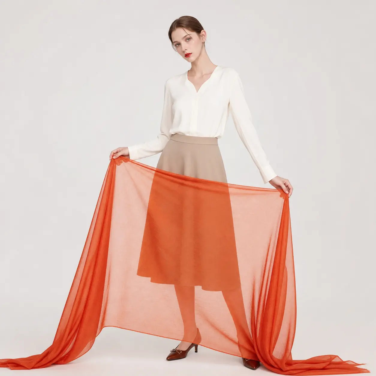 Audingull Soft 100% Cashmere Cloud-Light Scarf Wrap