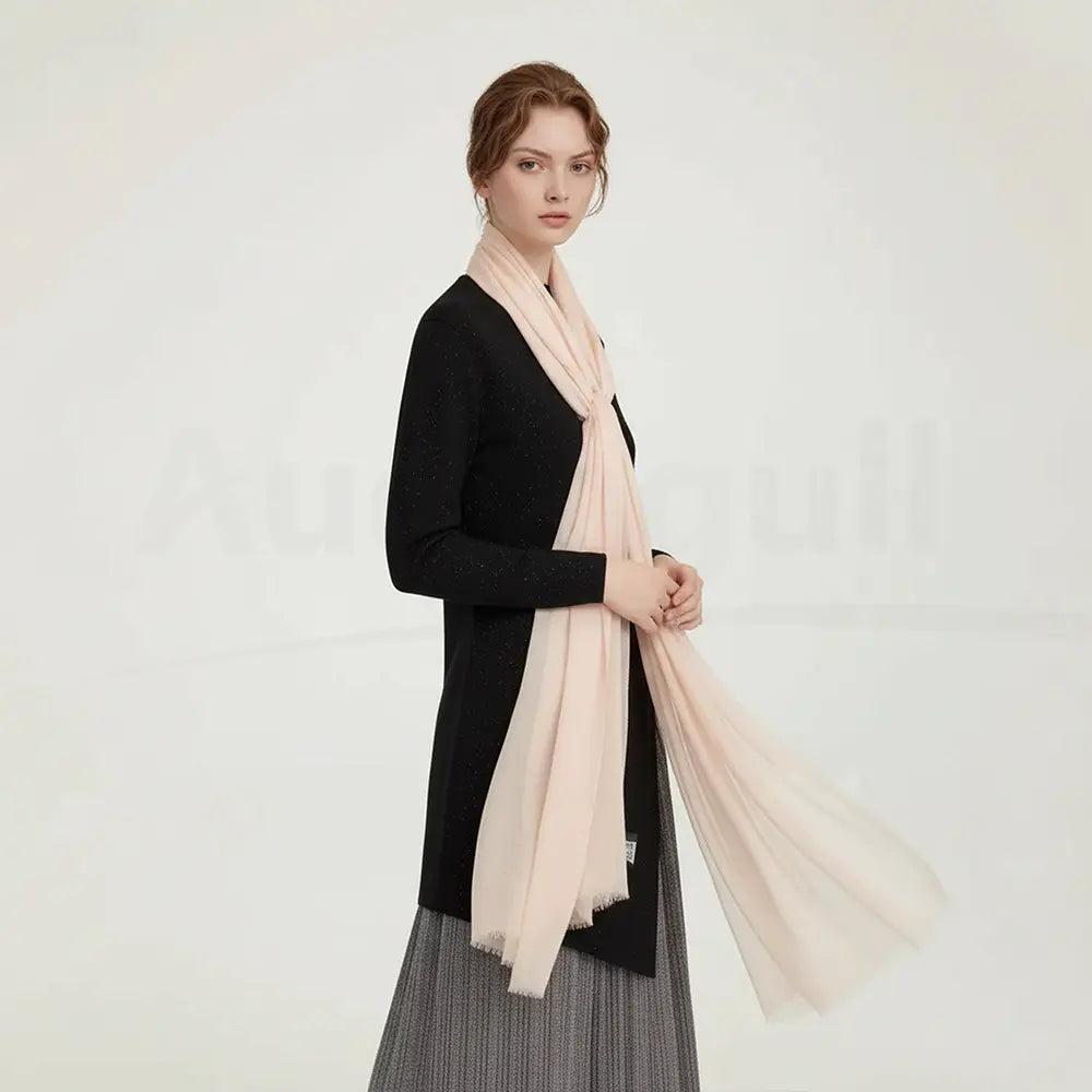 Audingull Soft Pure Cashmere Cloudweight Scarf Wrap