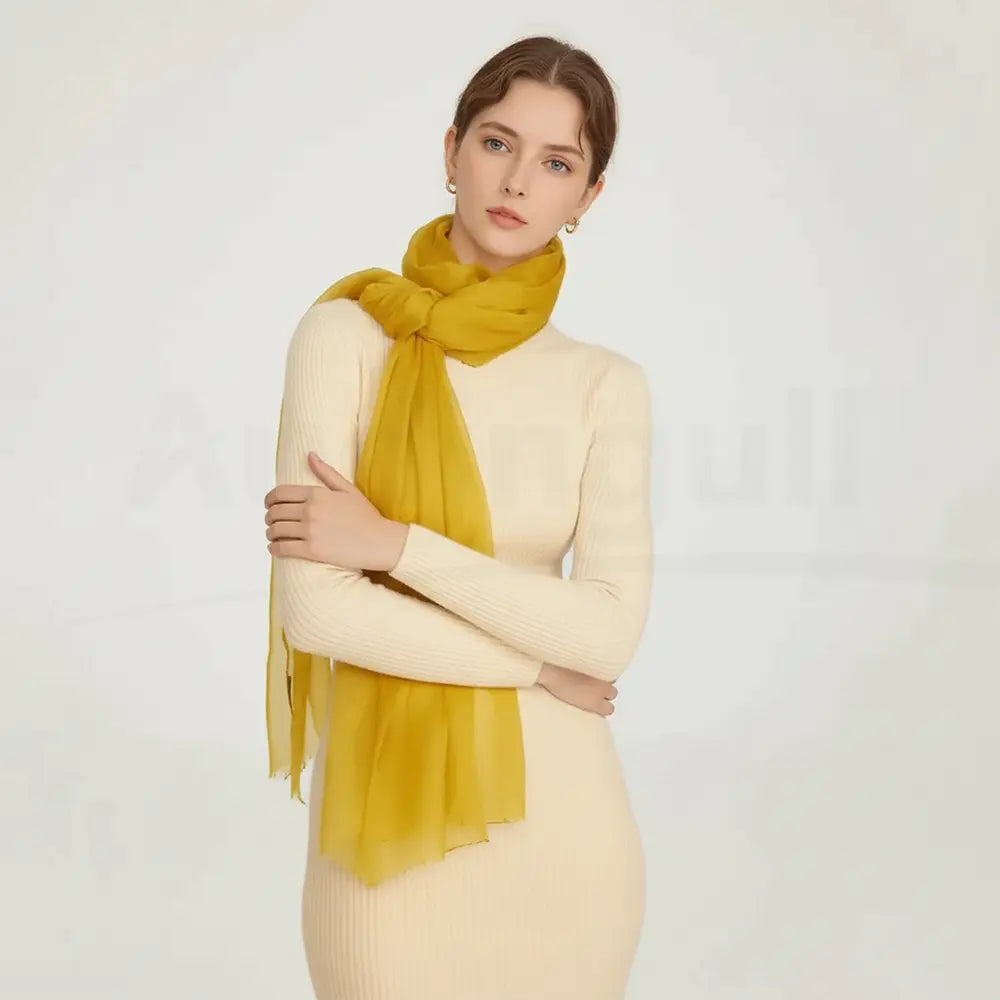 Audingull Soft Pure Cashmere Cloudweight Scarf Wrap