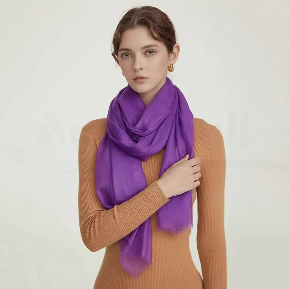Audingull Soft Pure Cashmere Cloudweight Scarf Wrap
