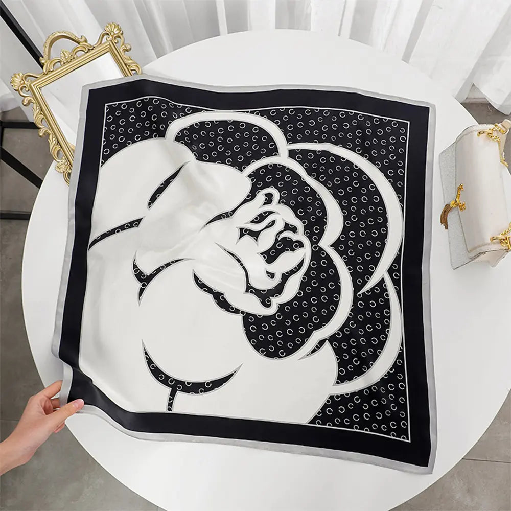 Audingull 100% Mulberry Silk Square Scarf