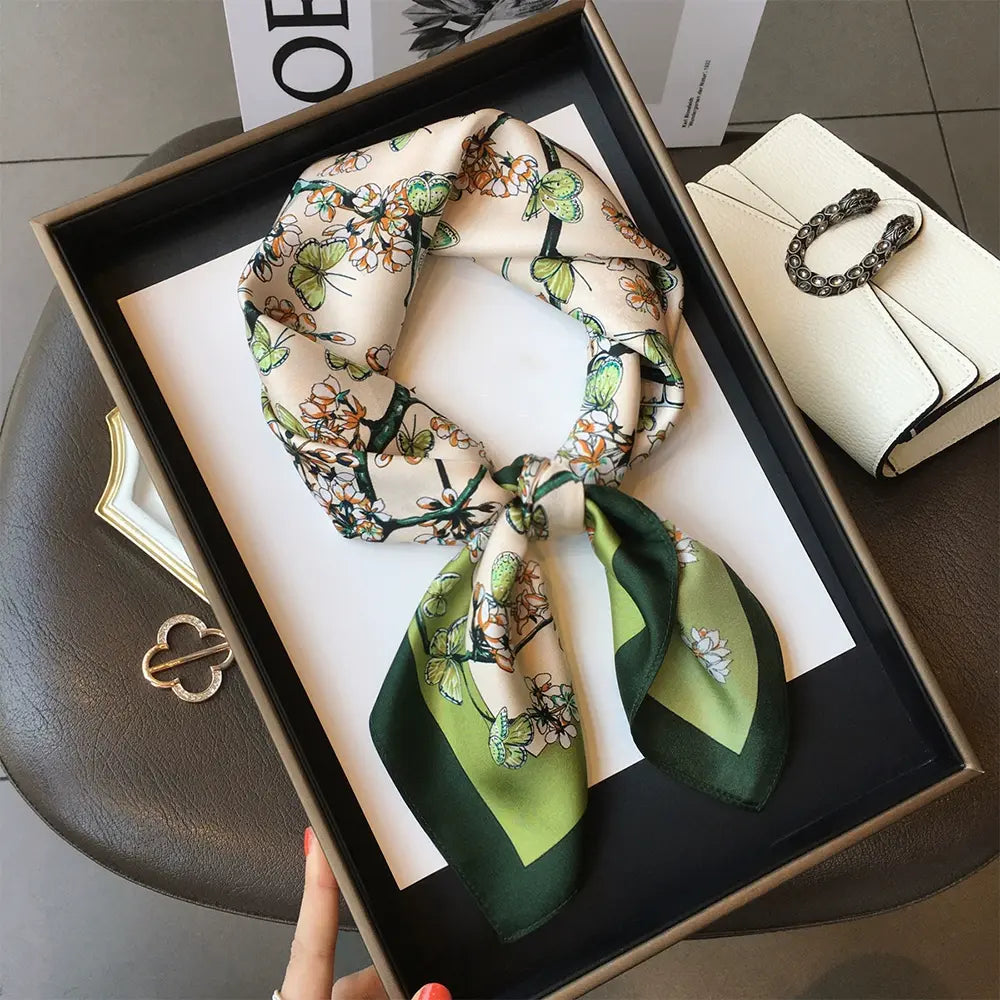 Audingull Breathable 100% Silk Scarf for Daily Wear