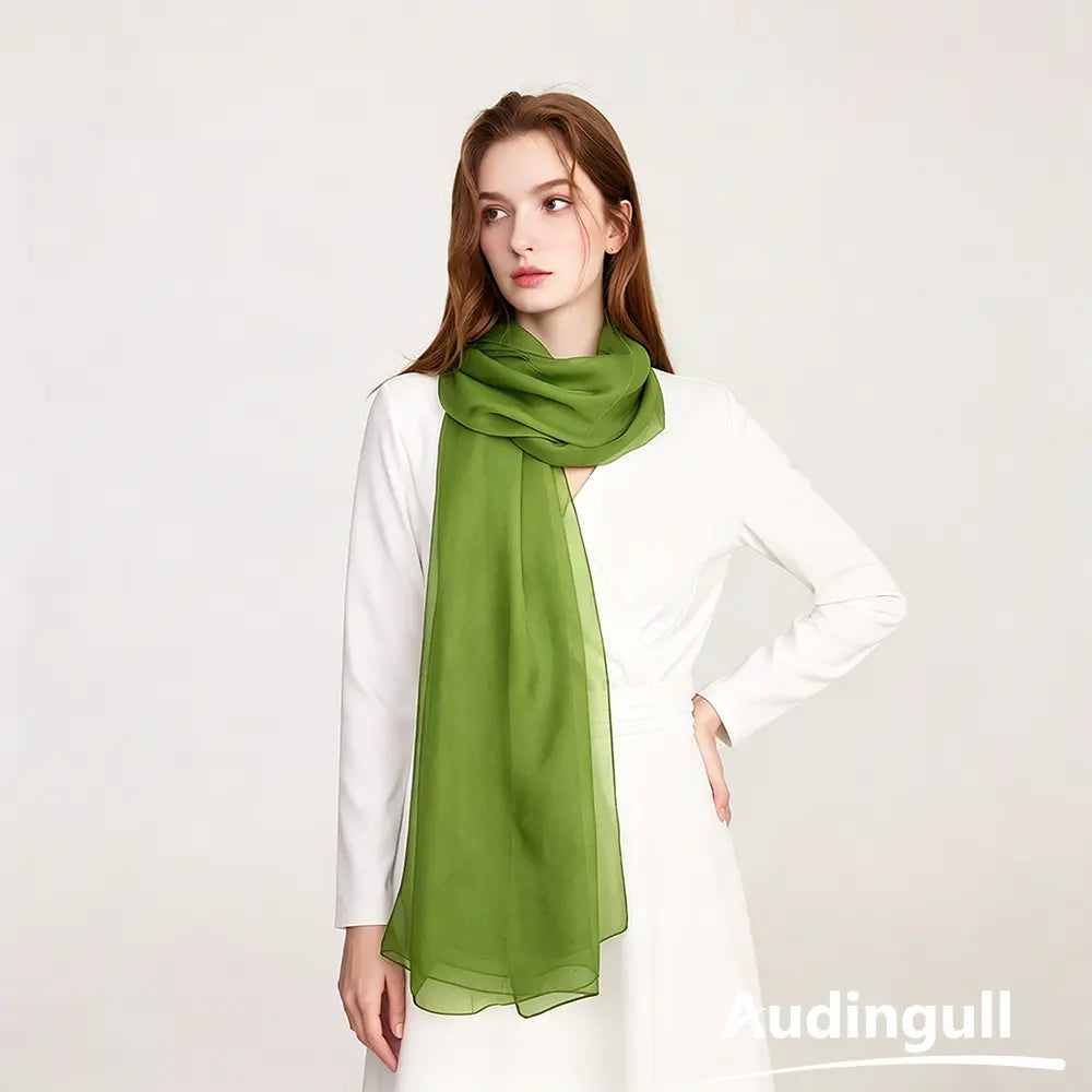 Audingull Lightweight 100% Mulberry Silk Scarf & Wrap