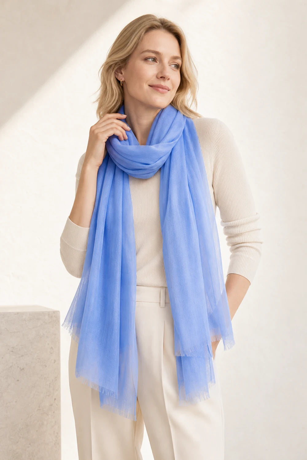 Audingull 100% Cashmere Lightweight Wrap Scarf for Women