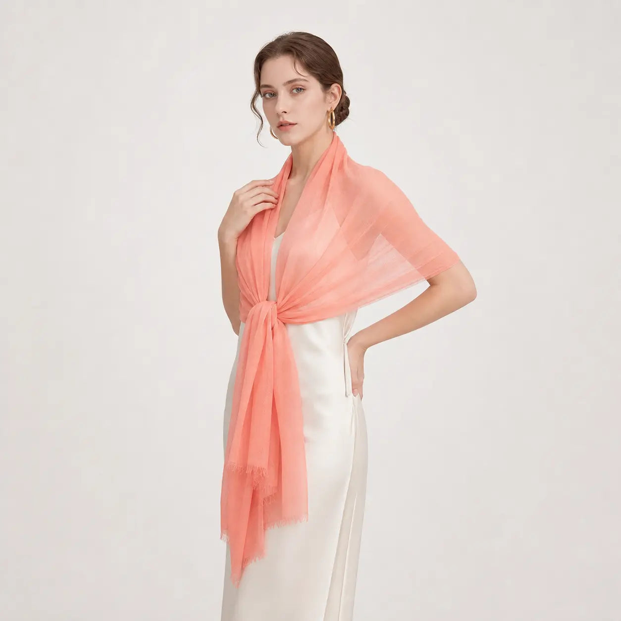 Audingull Soft 100% Cashmere Cloud-Light Scarf Wrap
