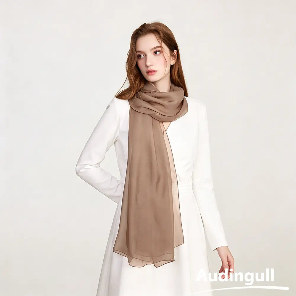 Audingull Lightweight 100% Mulberry Silk Scarf & Wrap