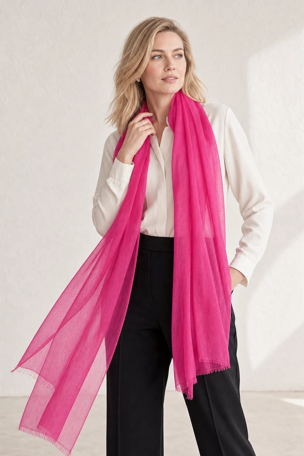 Audingull 100% Cashmere Lightweight Wrap Scarf for Women