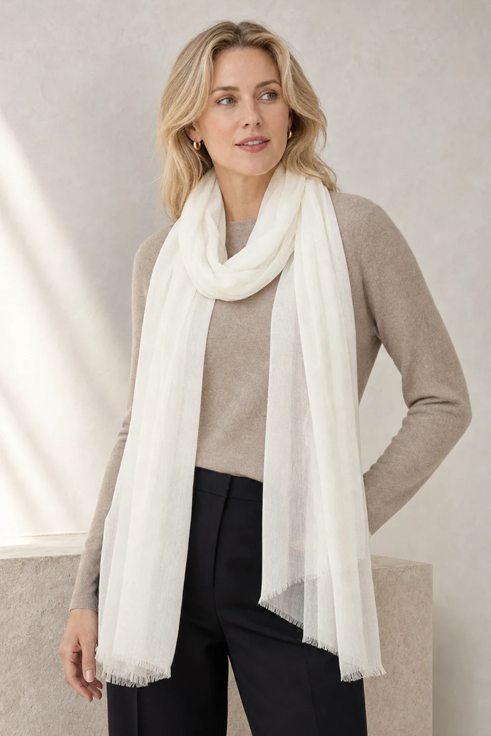 Audingull 100% Cashmere Lightweight Wrap Scarf for Women
