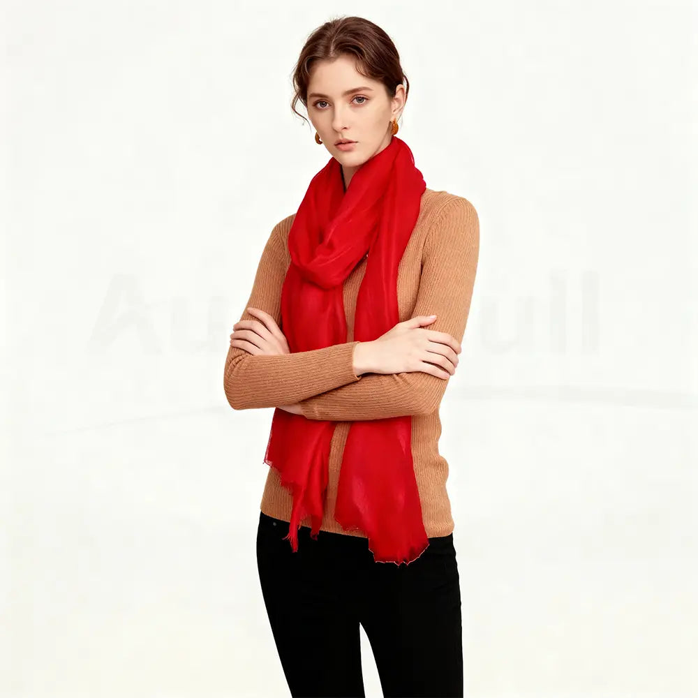 Audingull Soft Pure Cashmere Cloudweight Scarf Wrap