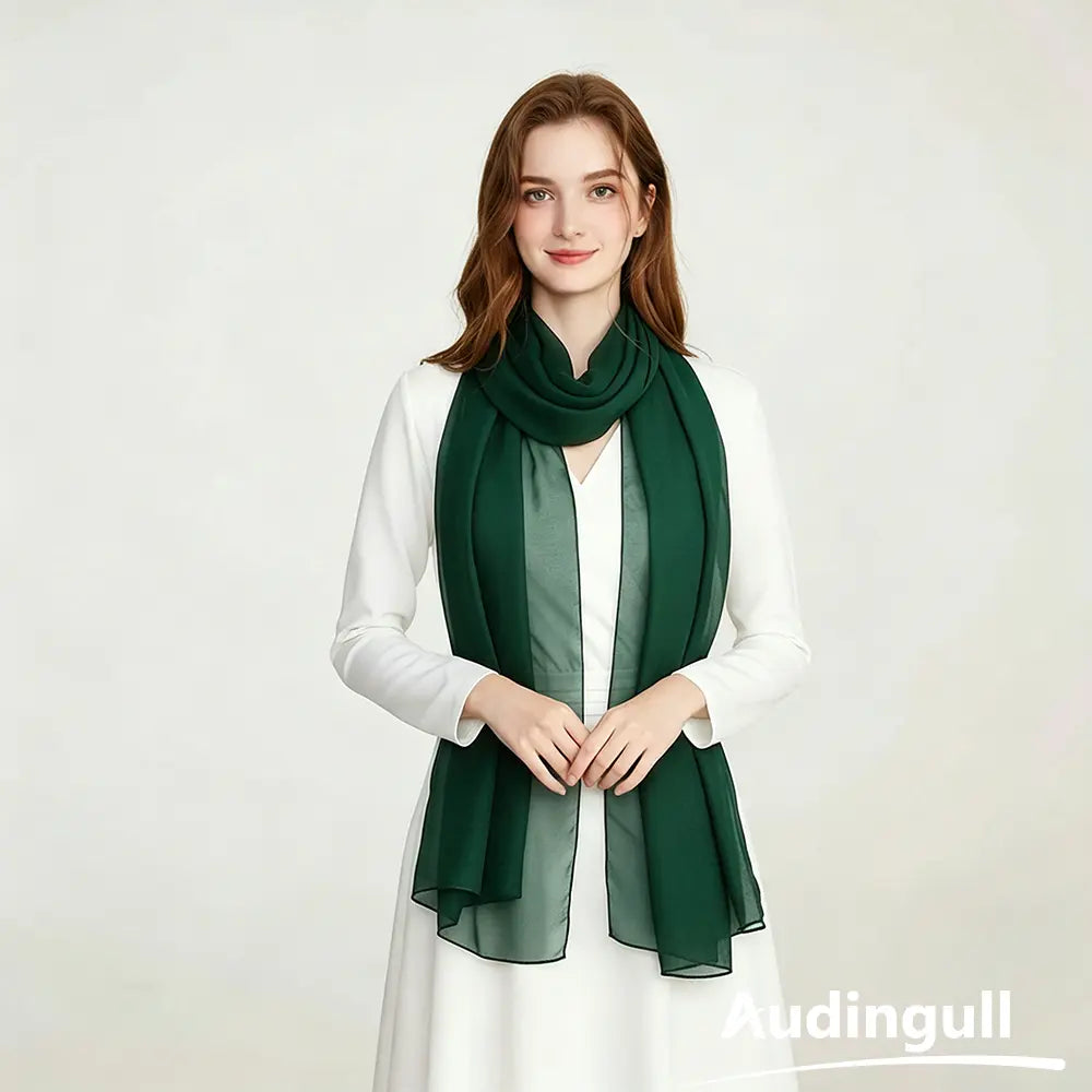 Audingull Lightweight 100% Mulberry Silk Scarf & Wrap