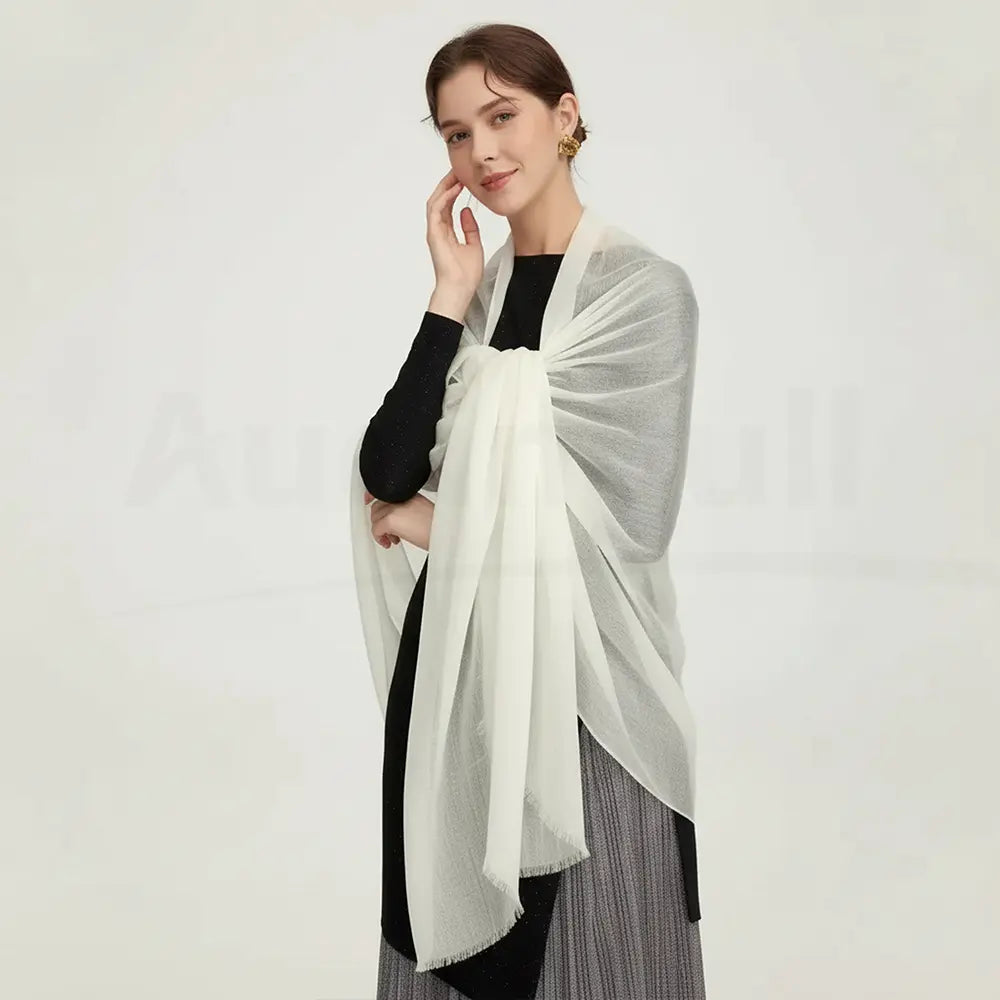 Audingull Soft Pure Cashmere Cloudweight Scarf Wrap
