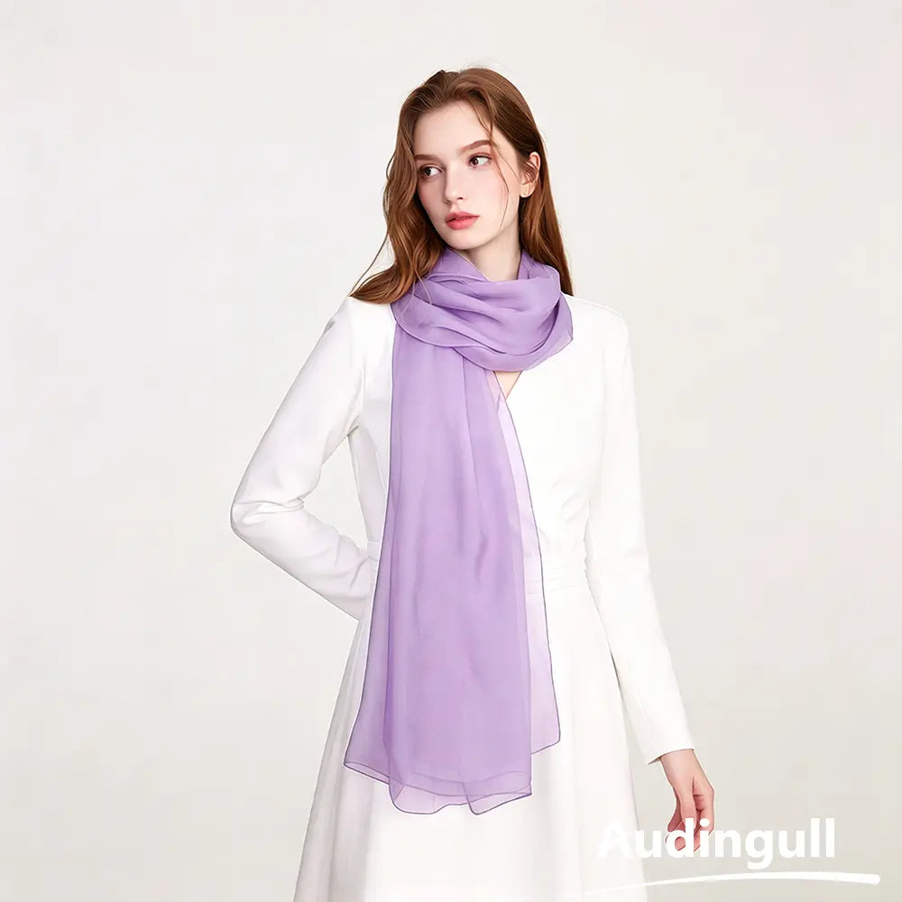 Audingull Lightweight 100% Mulberry Silk Scarf & Wrap