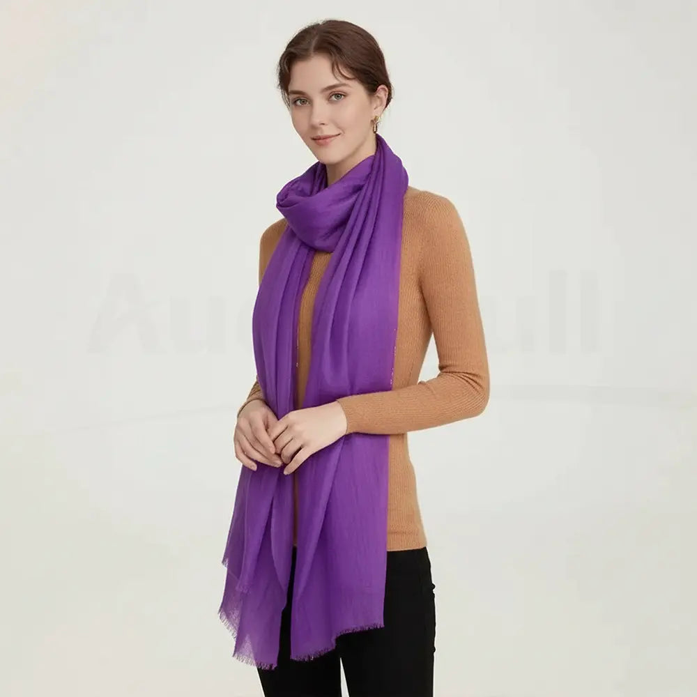 Audingull Soft Pure Cashmere Cloudweight Scarf Wrap