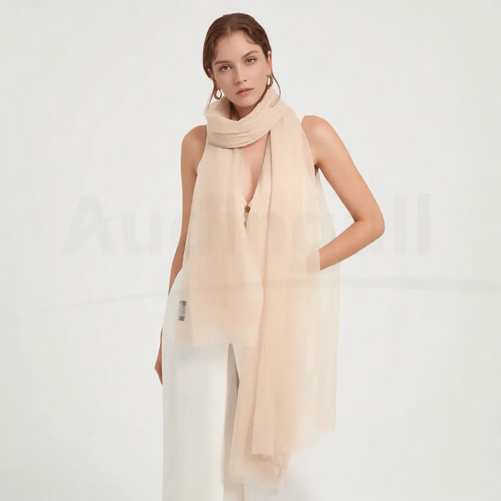 Audingull Soft Pure Cashmere Cloudweight Scarf Wrap