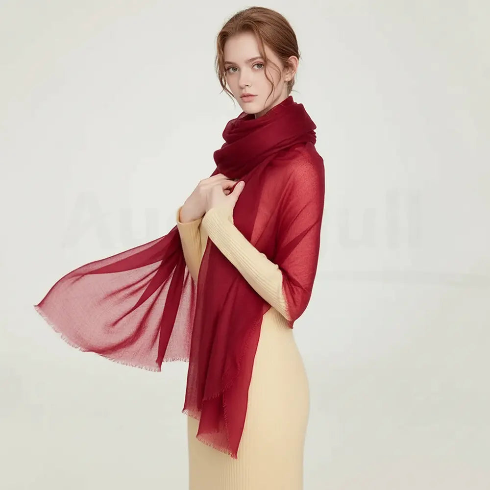 Audingull Soft Pure Cashmere Cloudweight Scarf Wrap