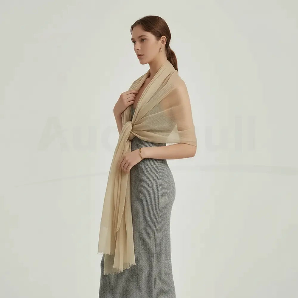 Audingull Soft Pure Cashmere Cloudweight Scarf Wrap