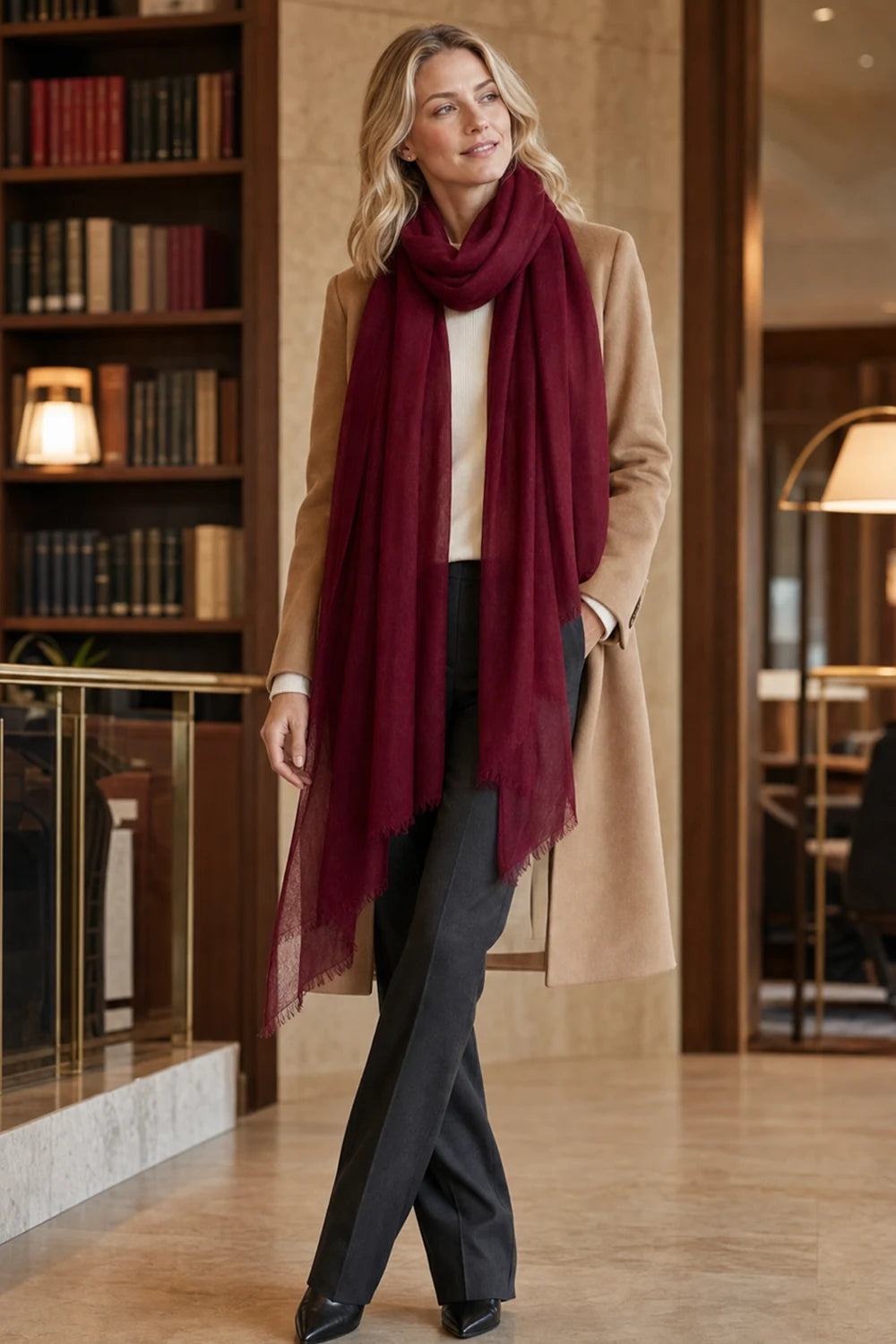 Audingull 100% Cashmere Lightweight Wrap Scarf for Women