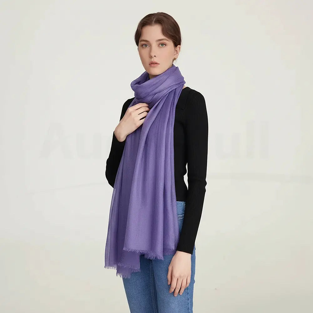Audingull Soft 100% Cashmere Cloud-Light Scarf Wrap