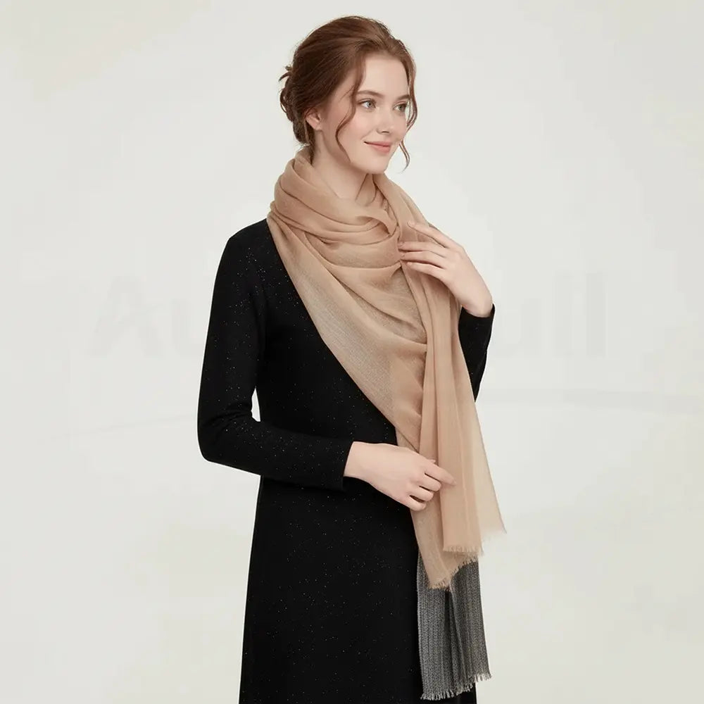 Audingull Soft Pure Cashmere Cloudweight Scarf Wrap