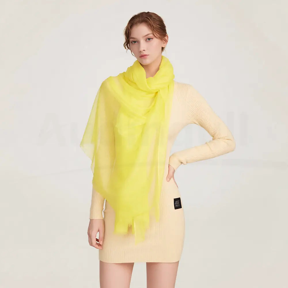 Audingull Soft 100% Cashmere Cloud-Light Scarf Wrap
