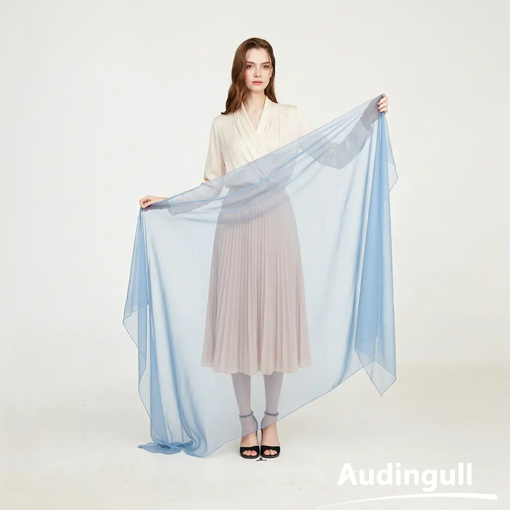 Audingull Lightweight 100% Mulberry Silk Scarf & Wrap
