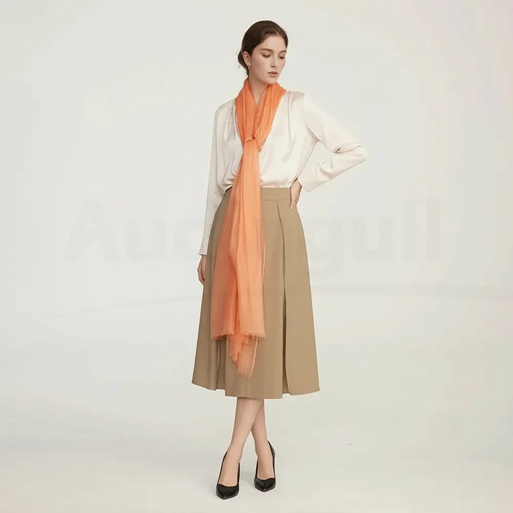 Audingull Soft Pure Cashmere Cloudweight Scarf Wrap