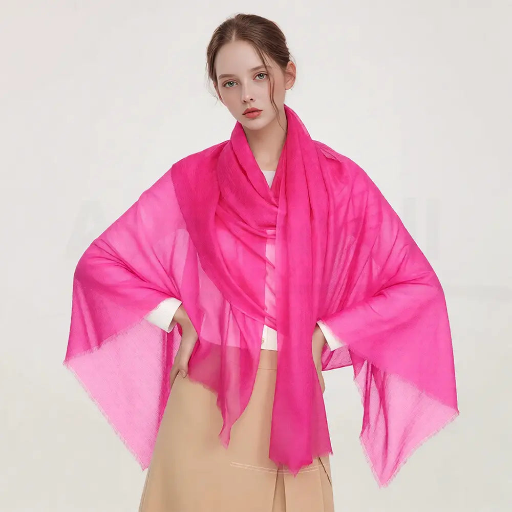 Audingull Soft 100% Cashmere Cloud-Light Scarf Wrap