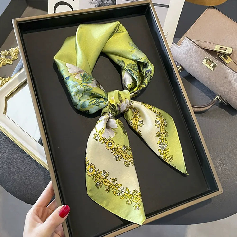 Audingull 100% Mulberry Silk Scarf for Women