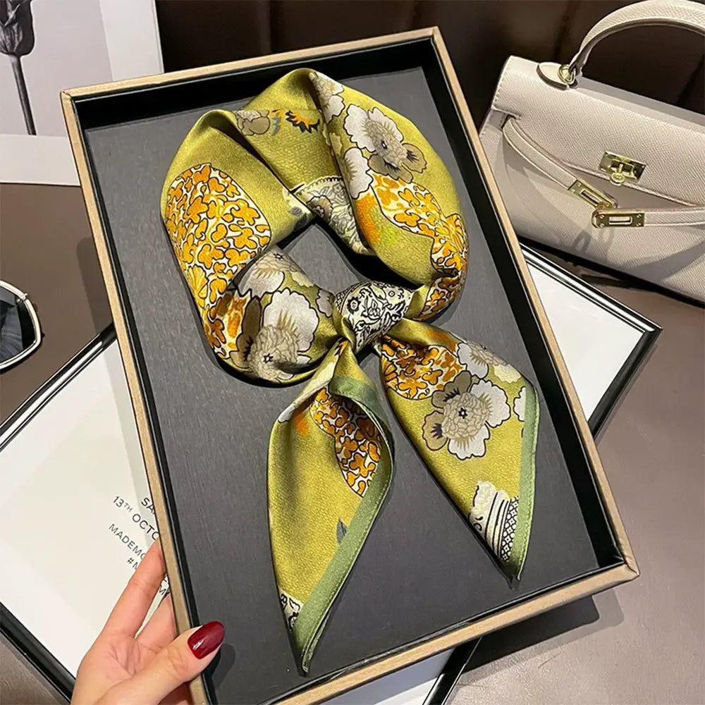 Audingull Fashion Accessory 100% Silk Scarf for Women