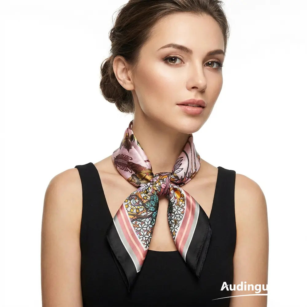 Audingull 100% Mulberry Silk Scarf for Women