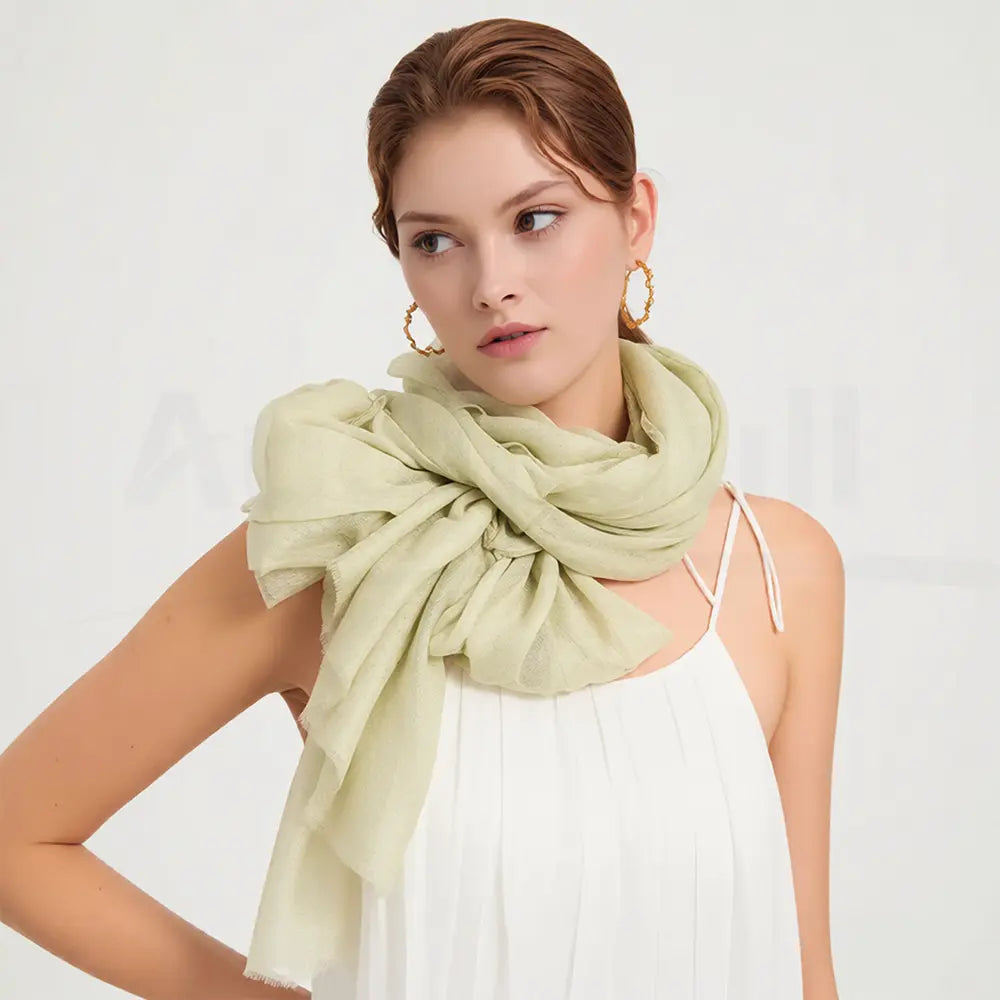 Audingull Soft 100% Cashmere Cloud-Light Scarf Wrap