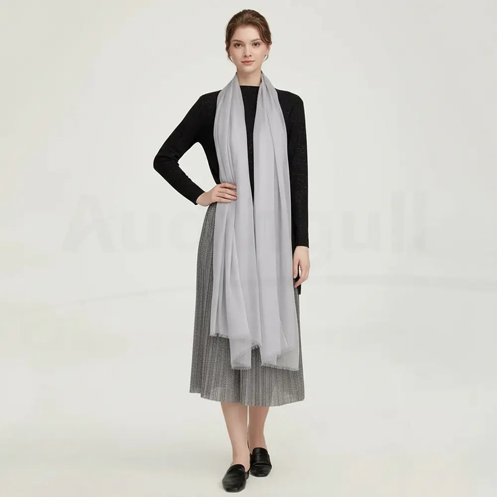 Audingull Soft Pure Cashmere Cloudweight Scarf Wrap