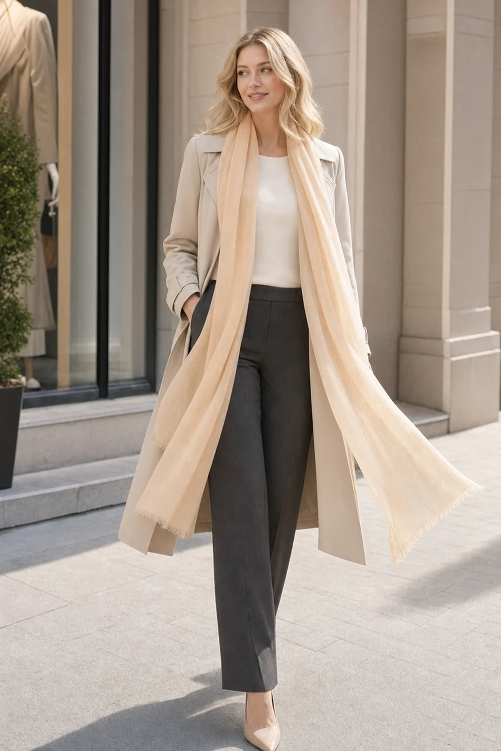 Audingull 100% Cashmere Lightweight Wrap Scarf for Women
