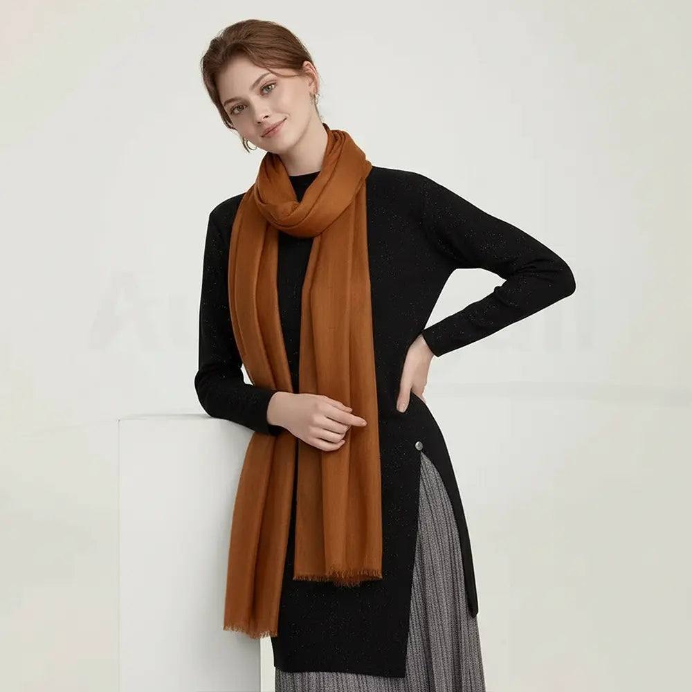 Audingull Soft Pure Cashmere Cloudweight Scarf Wrap