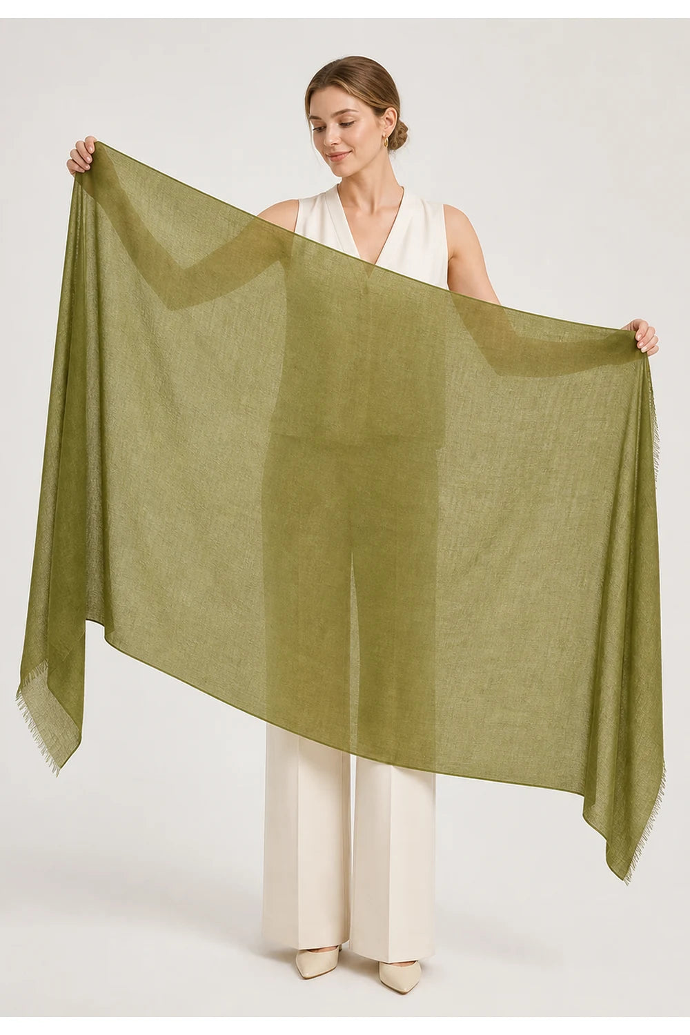 Audingull 100% Cashmere Lightweight Wrap Scarf for Women